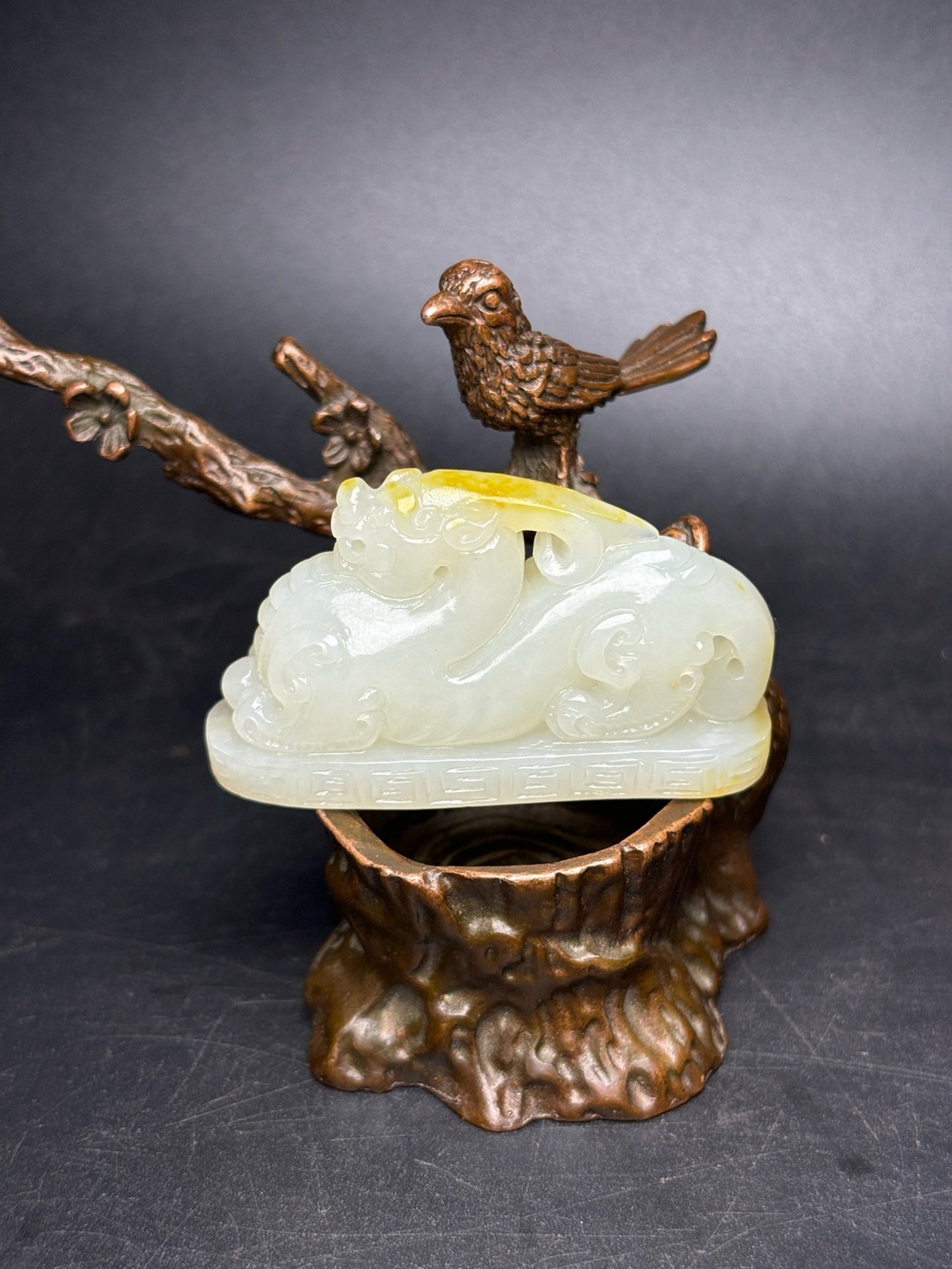 Chinese antique exquisite Hotan Jade ornaments