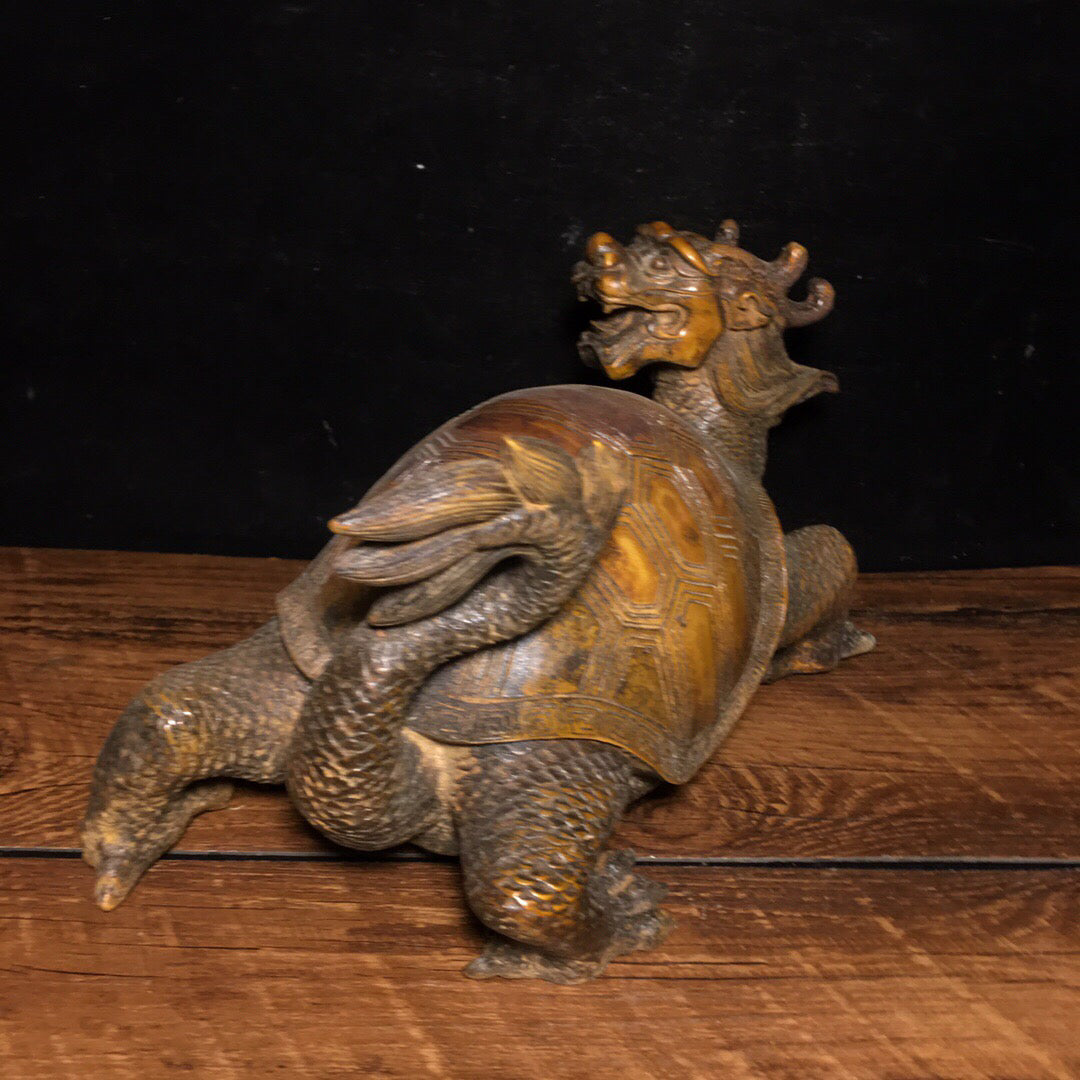 Chinese Antique Pure Copper Turtle