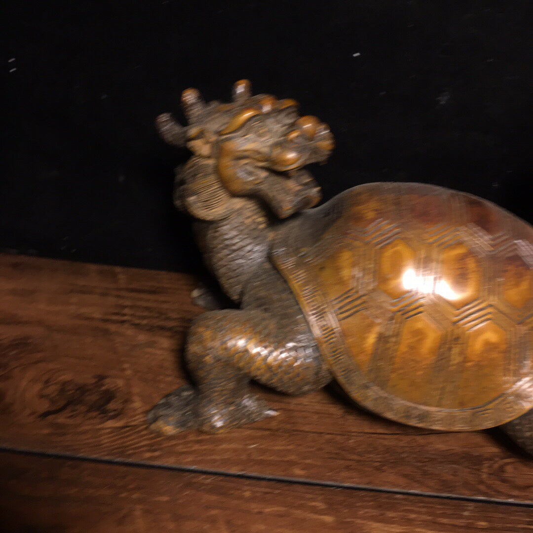 Chinese Antique Pure Copper Turtle