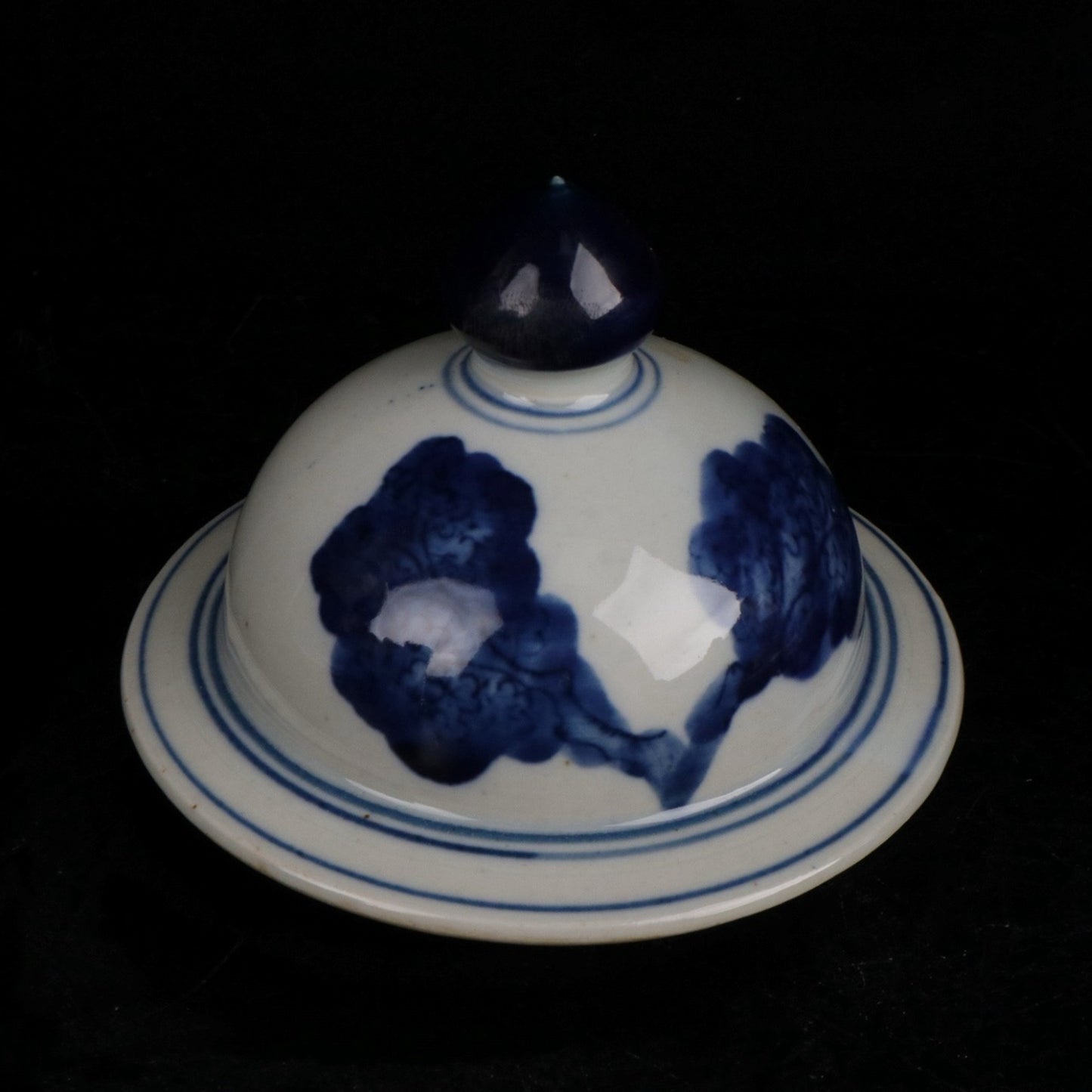 Blue and white fortune, longevity, and three-star patterned general jar