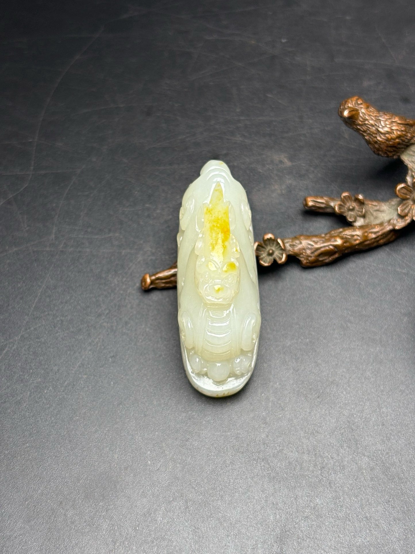 Chinese antique exquisite Hotan Jade ornaments