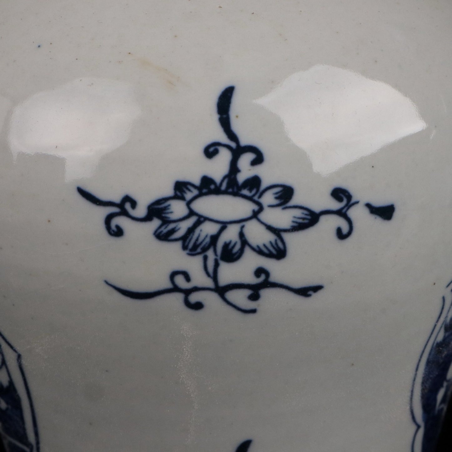 Blue and White Lotus Boy Pattern General Jar