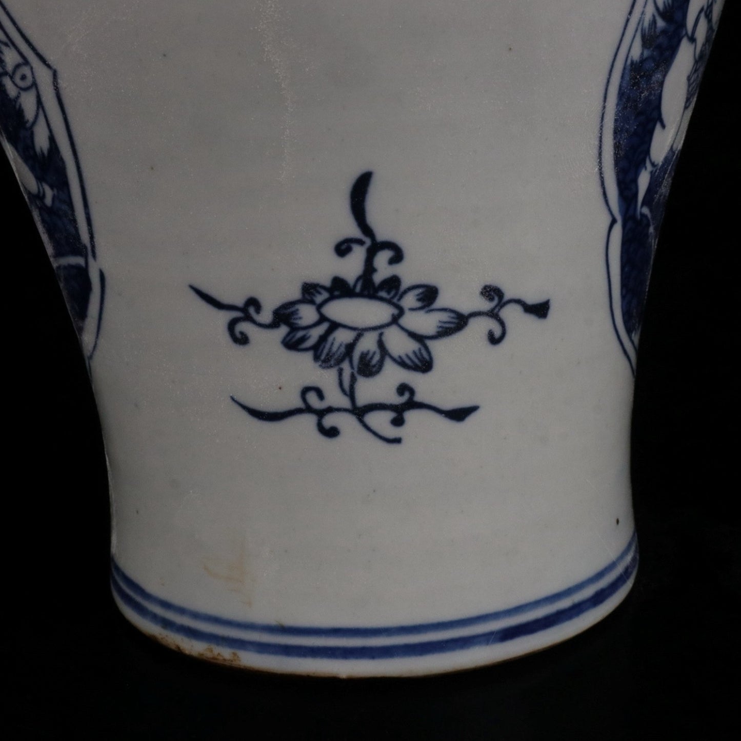 Blue and White Lotus Boy Pattern General Jar