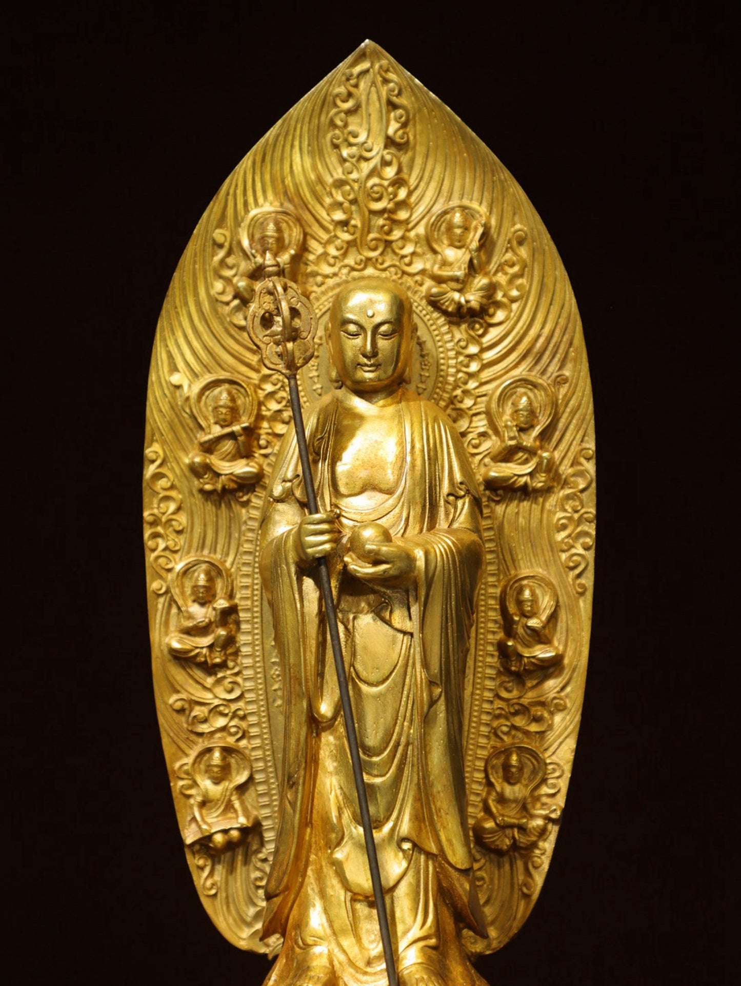 Bronze gilded Buddha statue of the King of Tibet