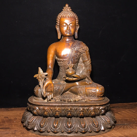 Chinese antique pure copper Buddha statue