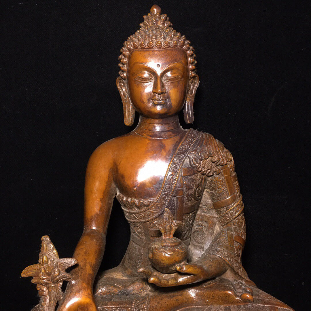 Chinese antique pure copper Buddha statue