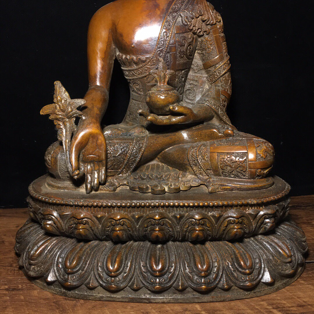Chinese antique pure copper Buddha statue