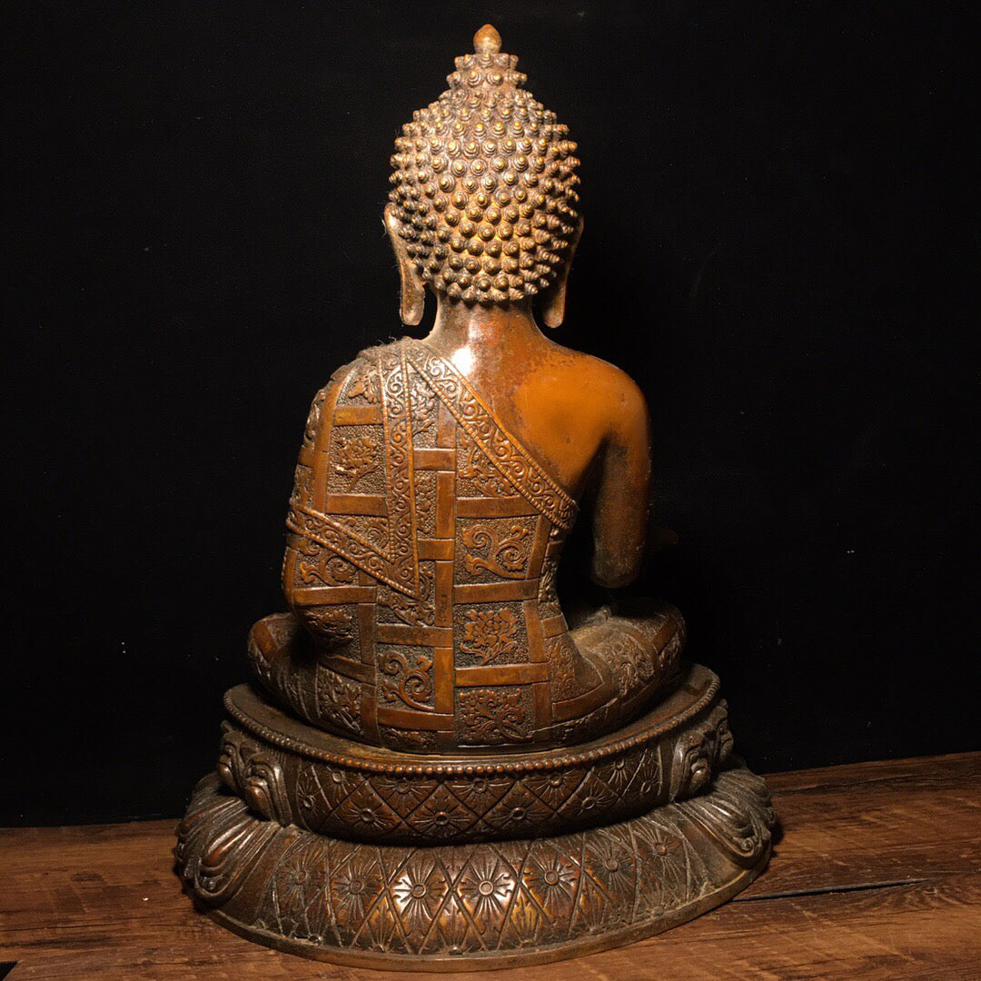 Chinese antique pure copper Buddha statue