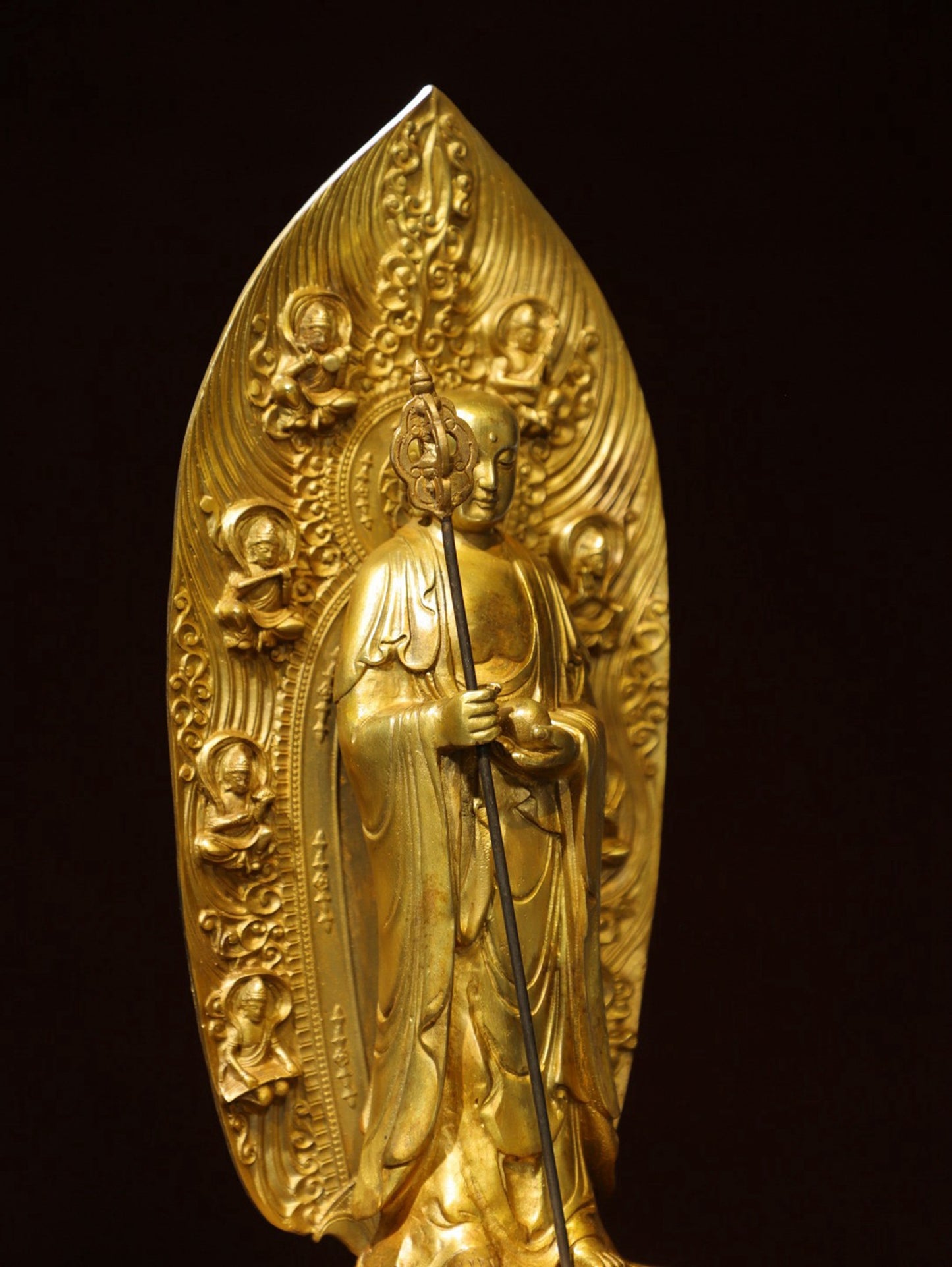 Bronze gilded Buddha statue of the King of Tibet