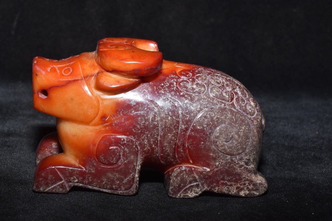 Chinese Antique Old Jade Rabbit