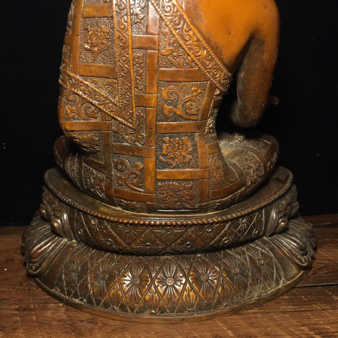 Chinese antique pure copper Buddha statue