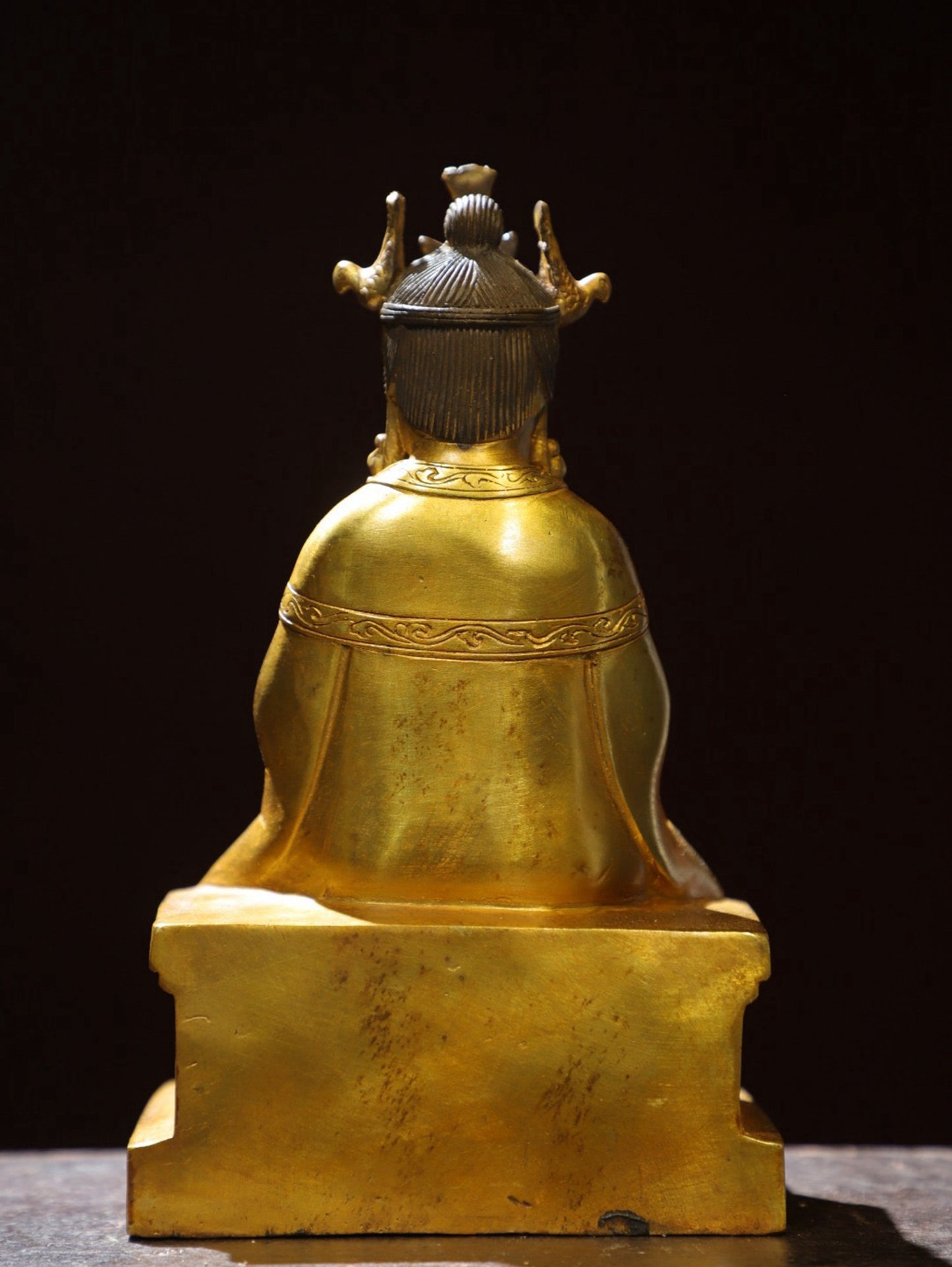 Bronze gilded statue of the Queen Mother Buddha