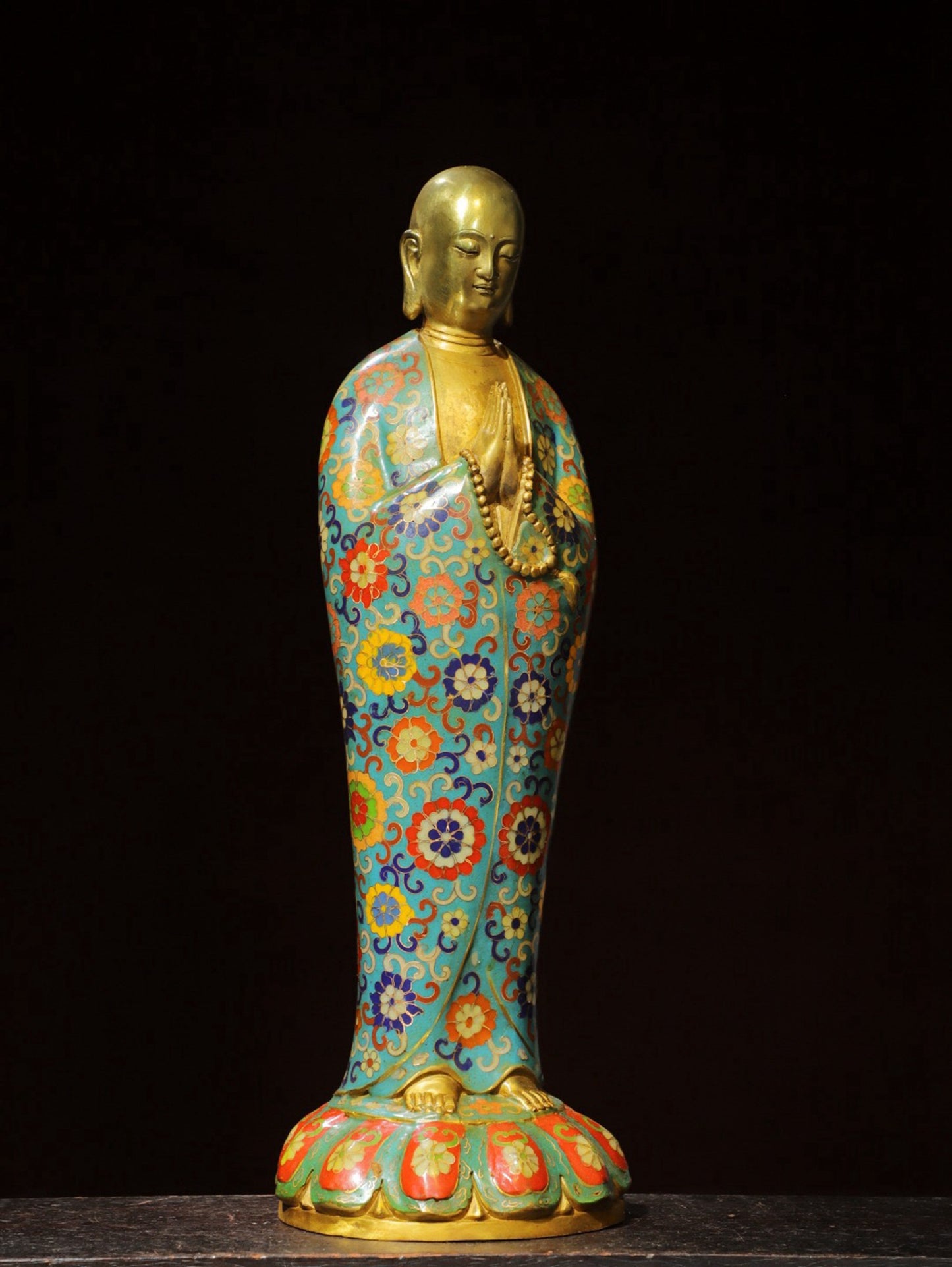 Bronze Cloisonne [Enlightenment] Buddha Statue