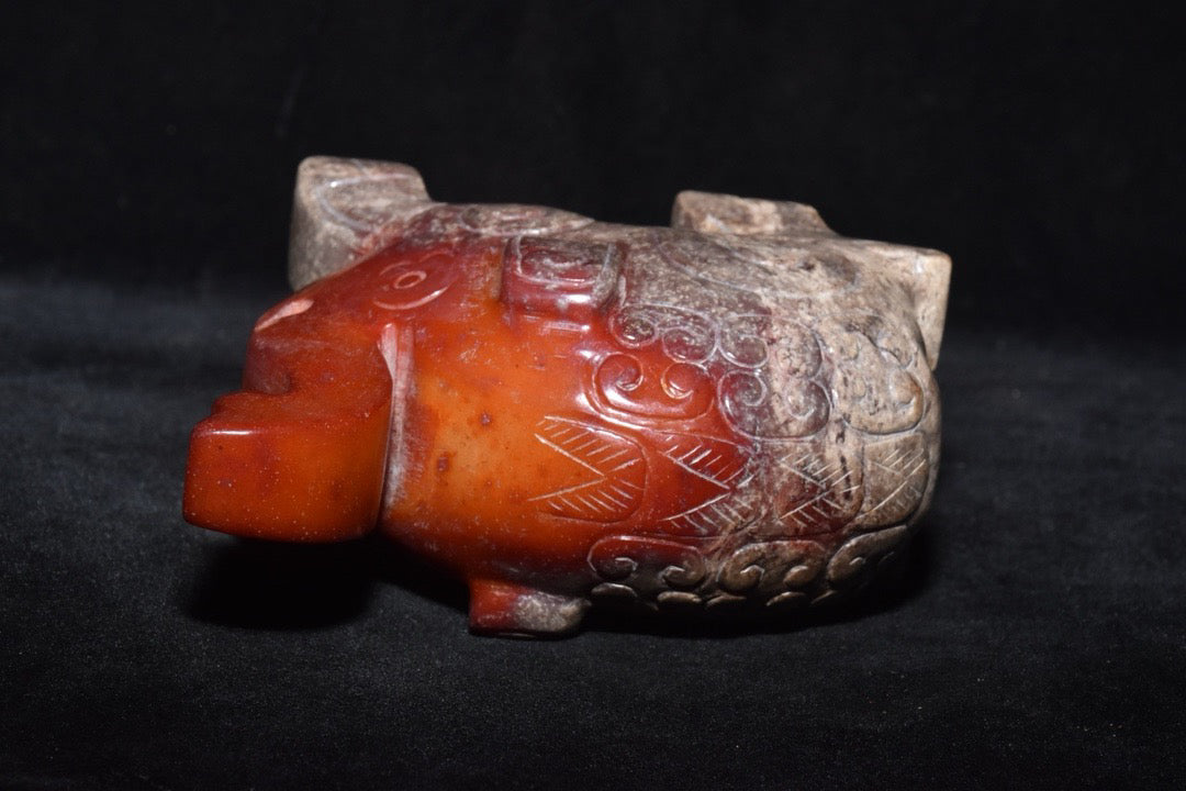 Chinese antique jade elephant