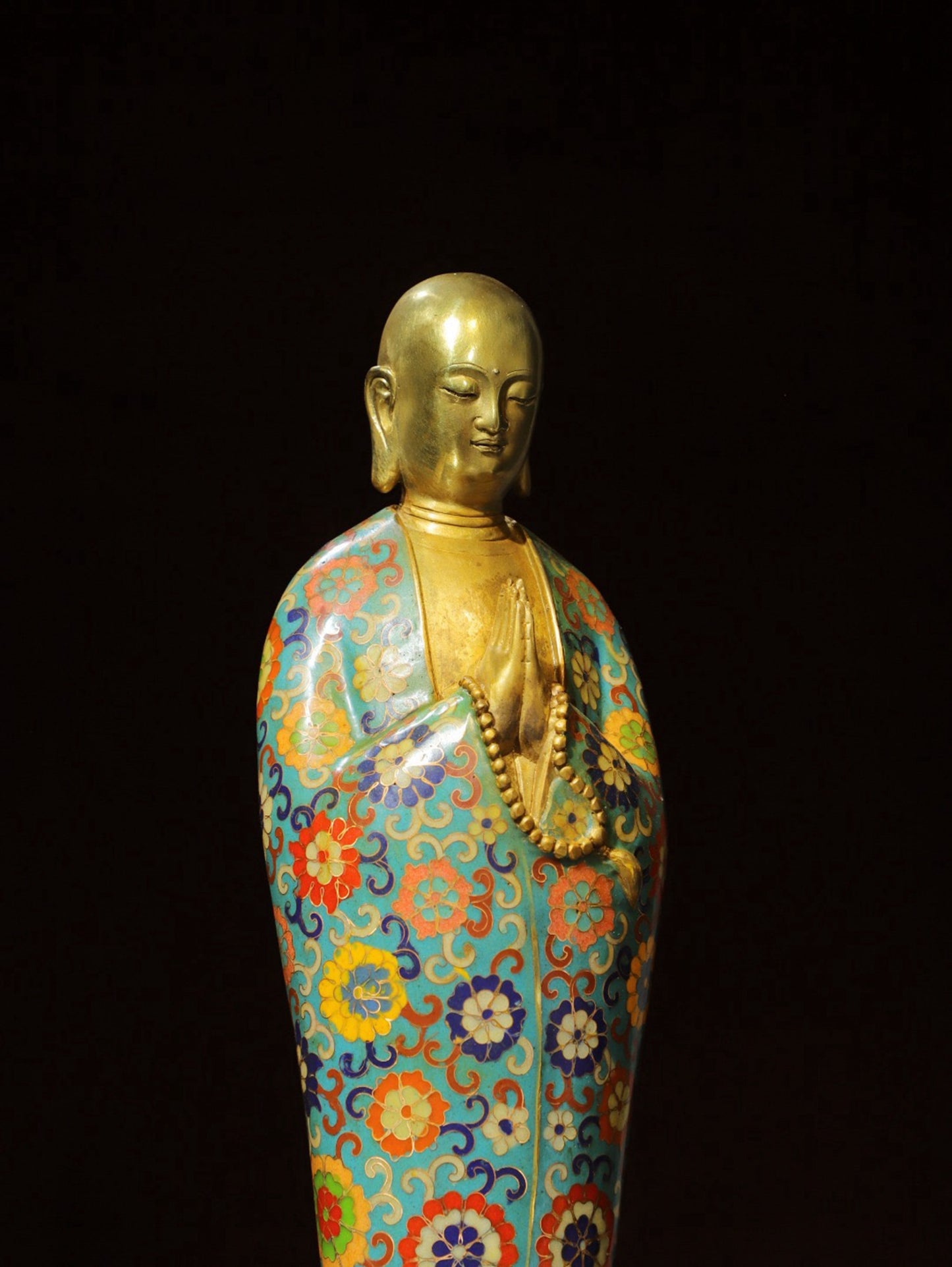 Bronze Cloisonne [Enlightenment] Buddha Statue