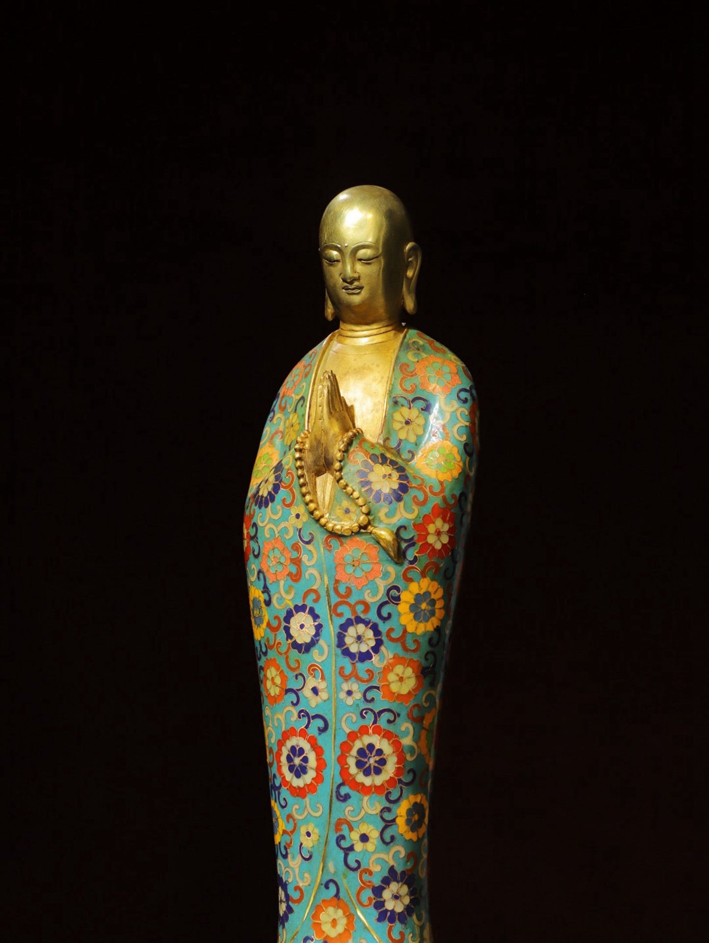Bronze Cloisonne [Enlightenment] Buddha Statue