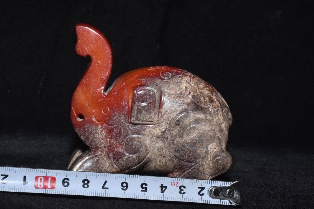 Chinese antique jade elephant