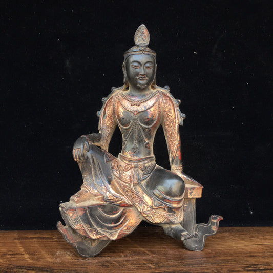 Chinese antique pure copper Buddha statue