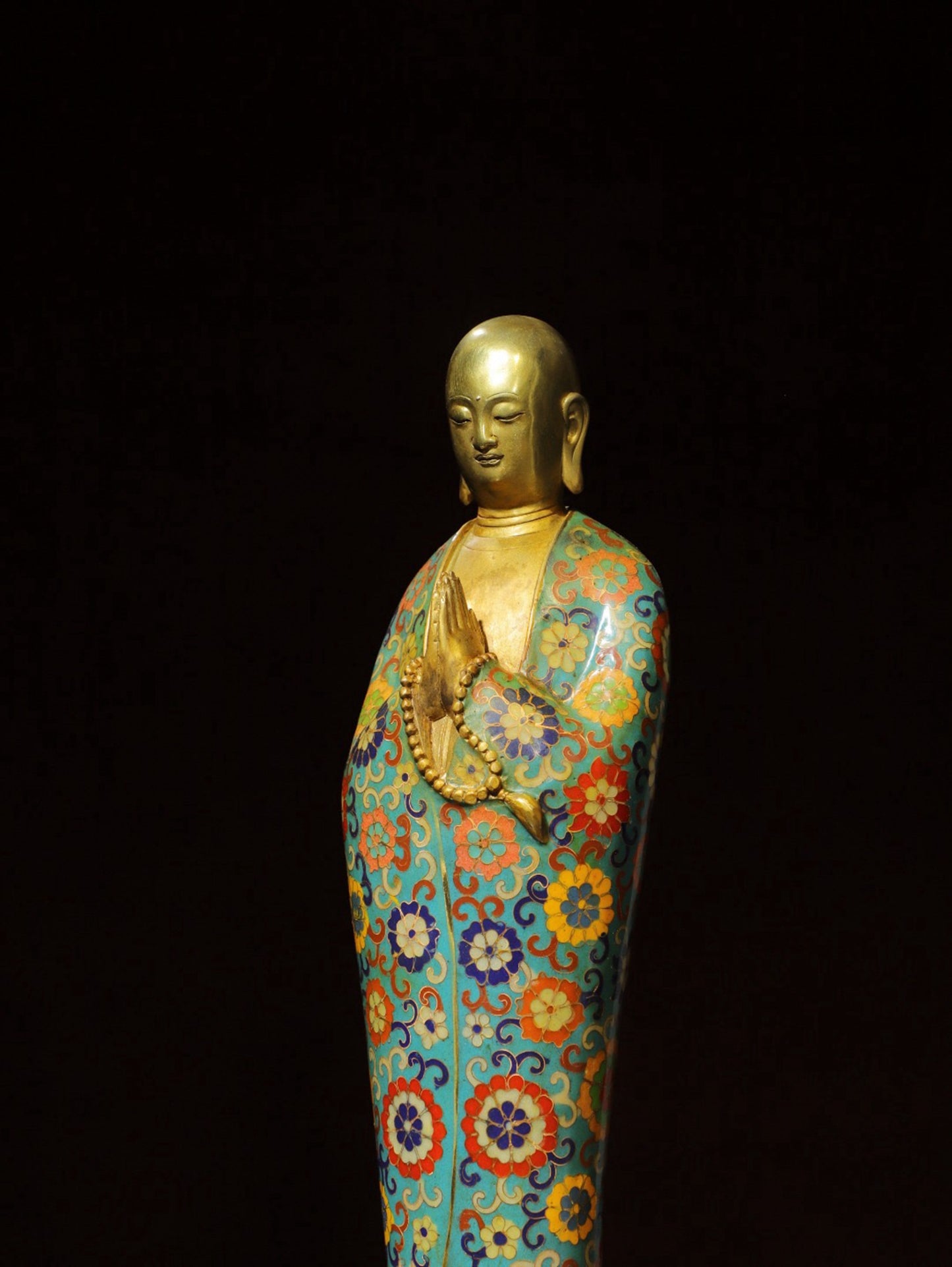 Bronze Cloisonne [Enlightenment] Buddha Statue