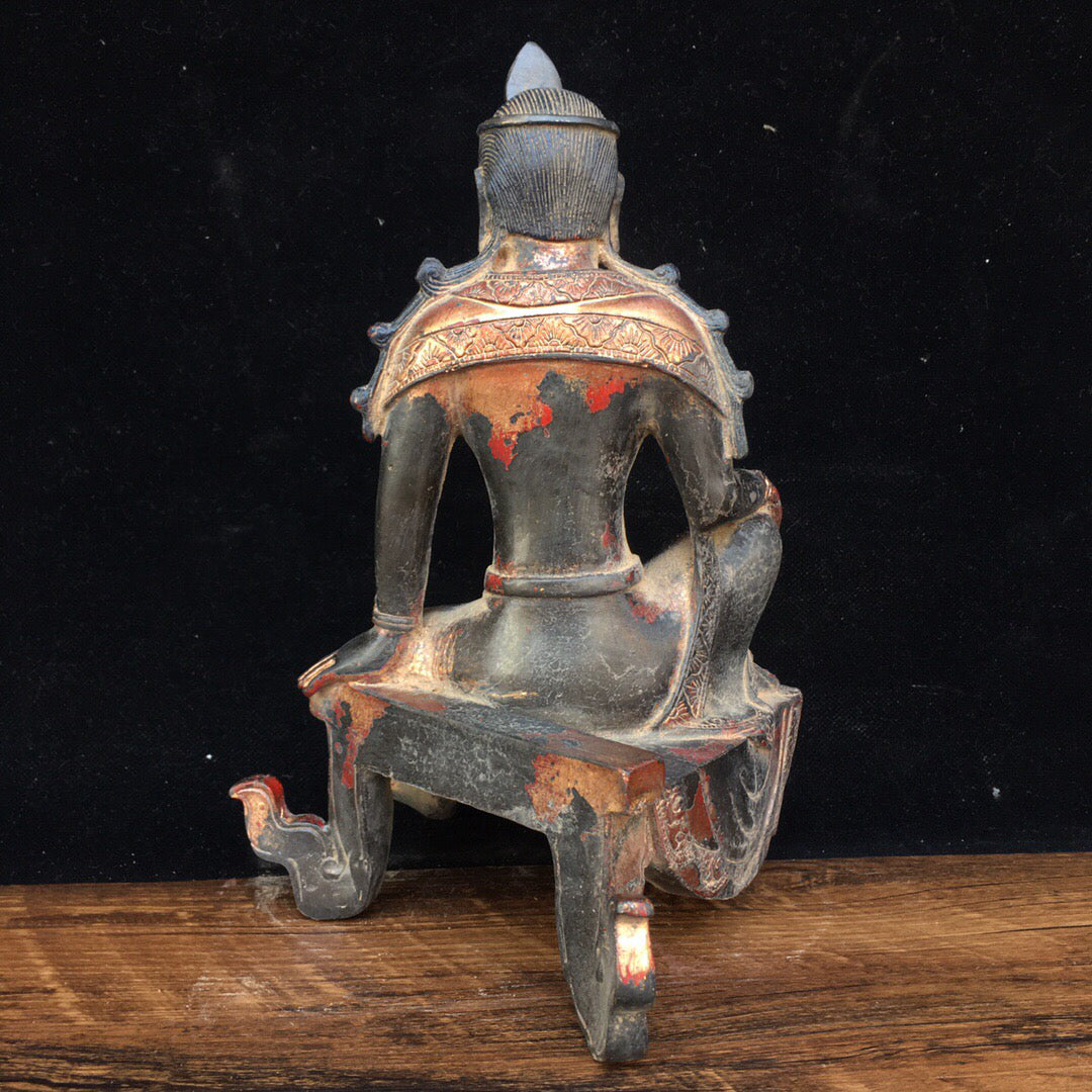 Chinese antique pure copper Buddha statue