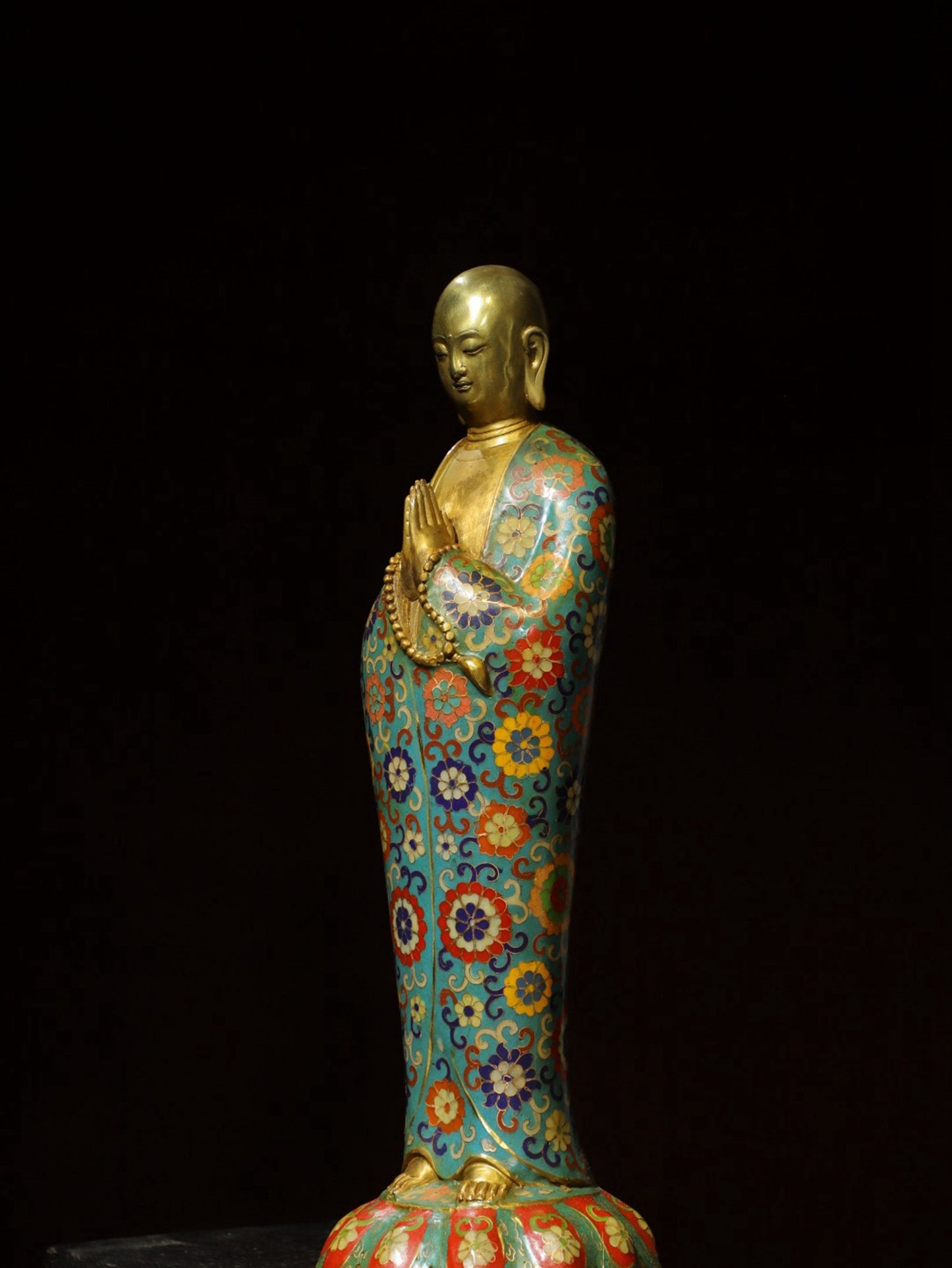 Bronze Cloisonne [Enlightenment] Buddha Statue