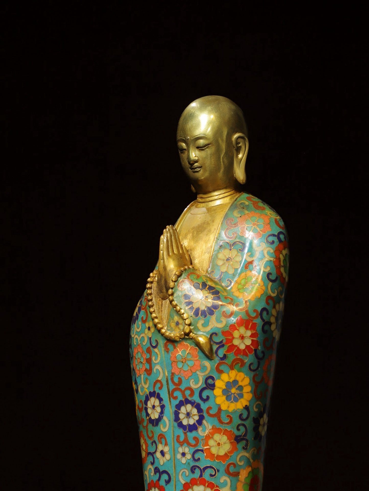 Bronze Cloisonne [Enlightenment] Buddha Statue