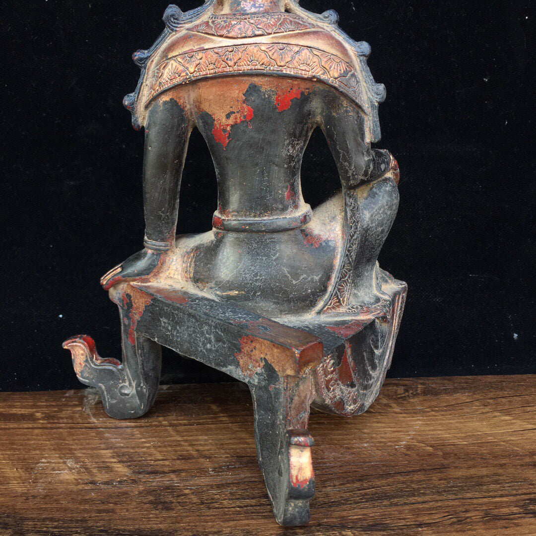 Chinese antique pure copper Buddha statue