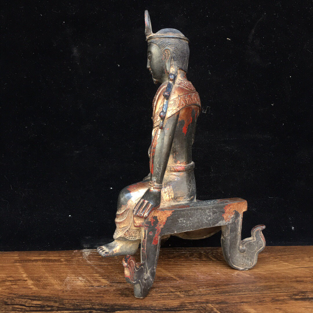 Chinese antique pure copper Buddha statue