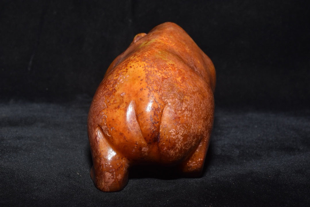Chinese Antique Old Jade Bear