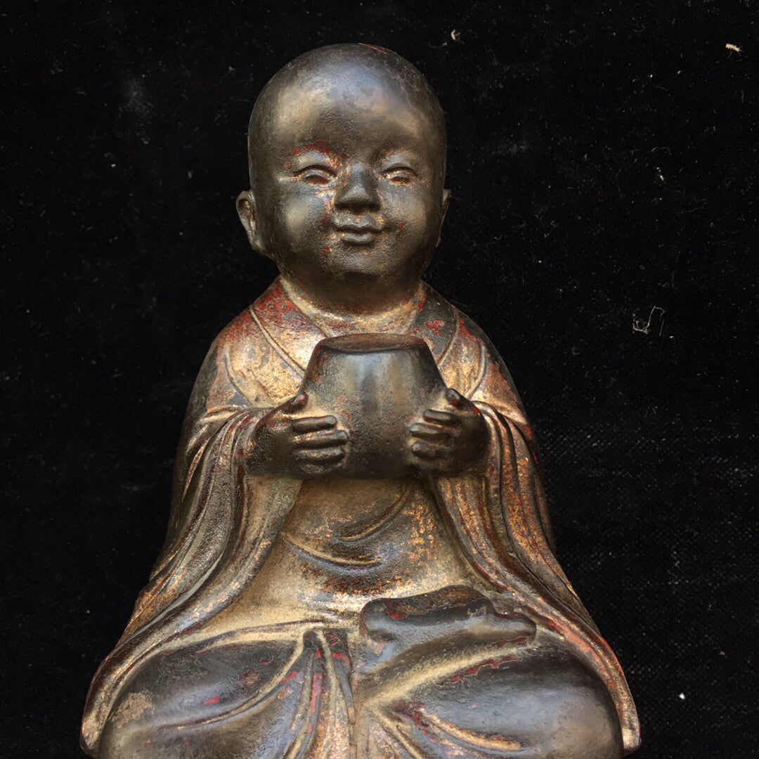 Chinese antique pure copper Buddha statue