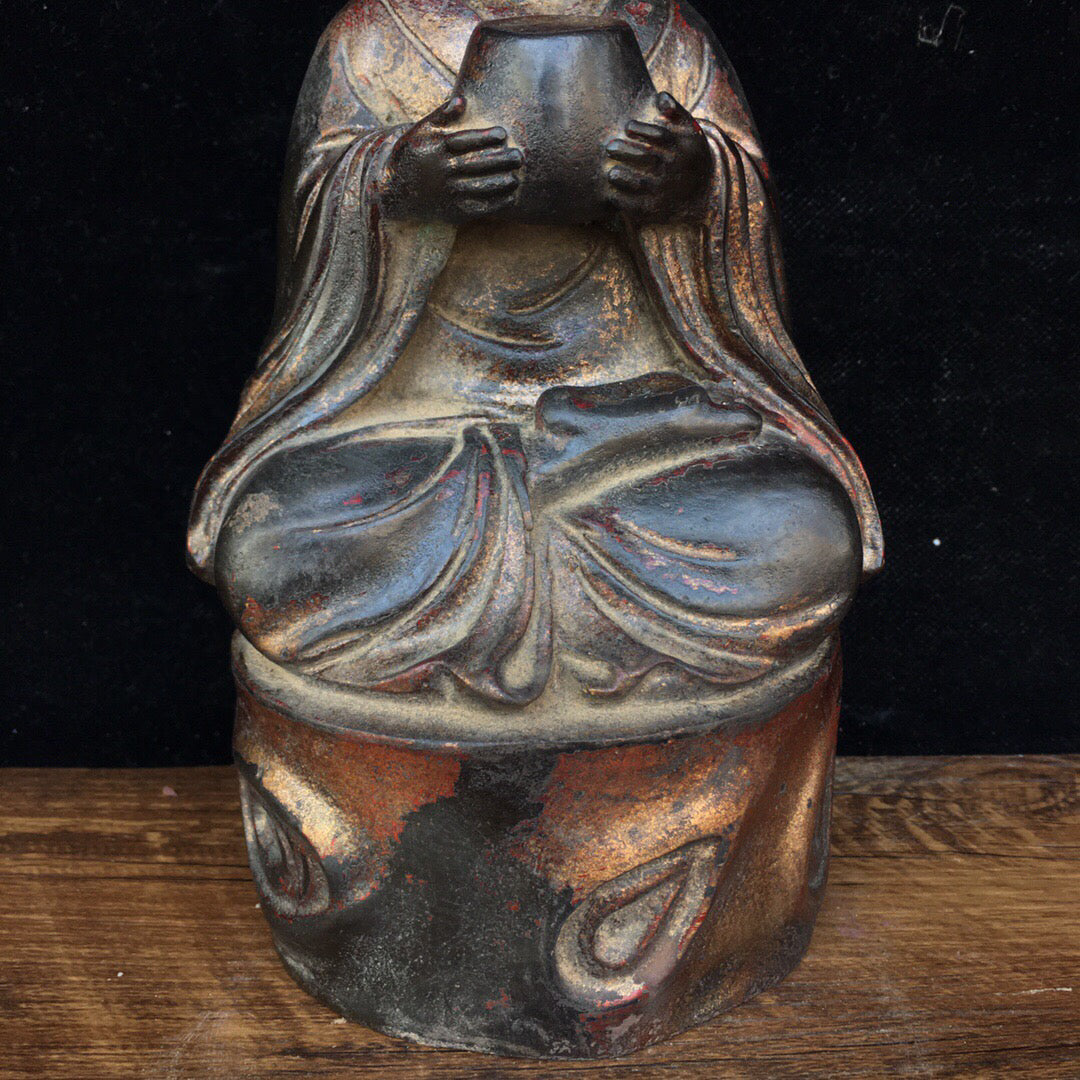 Chinese antique pure copper Buddha statue