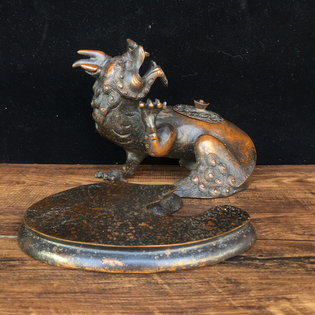 Chinese Antique Pure Copper Beast