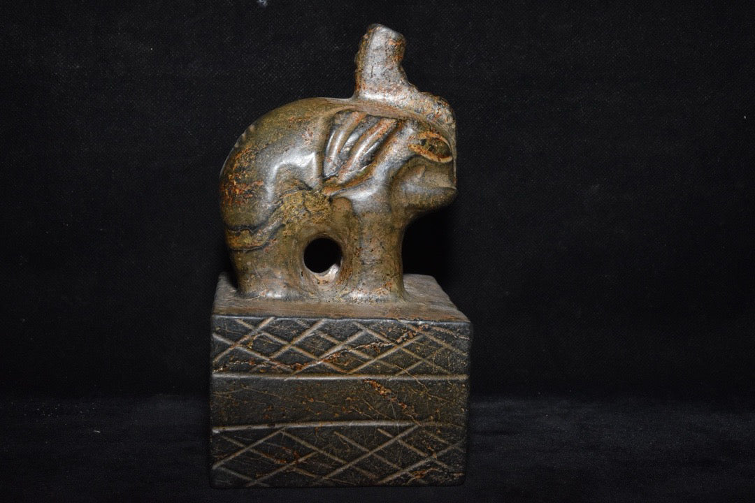 Chinese Antique Meteorite Elephant