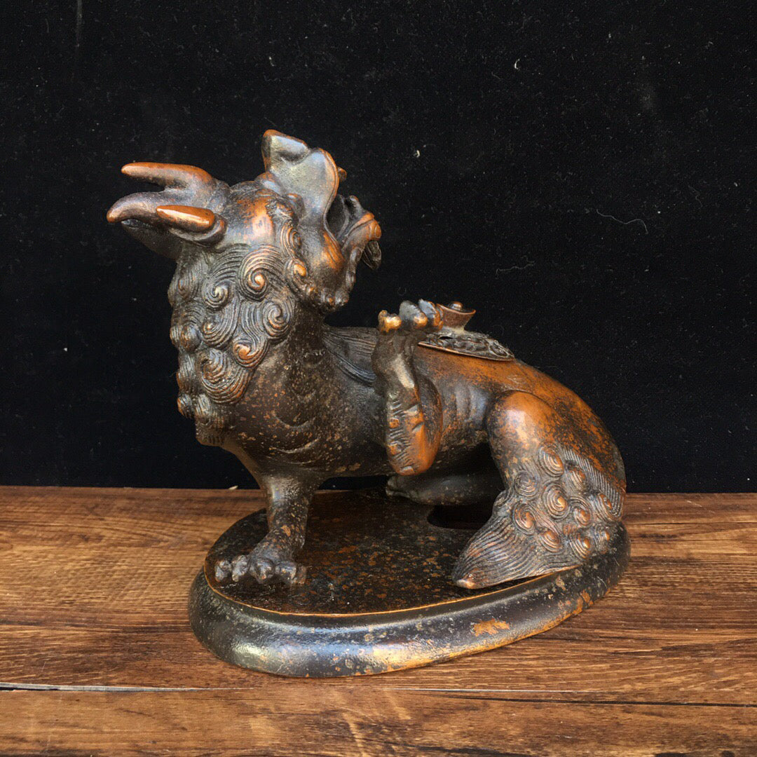 Chinese Antique Pure Copper Beast