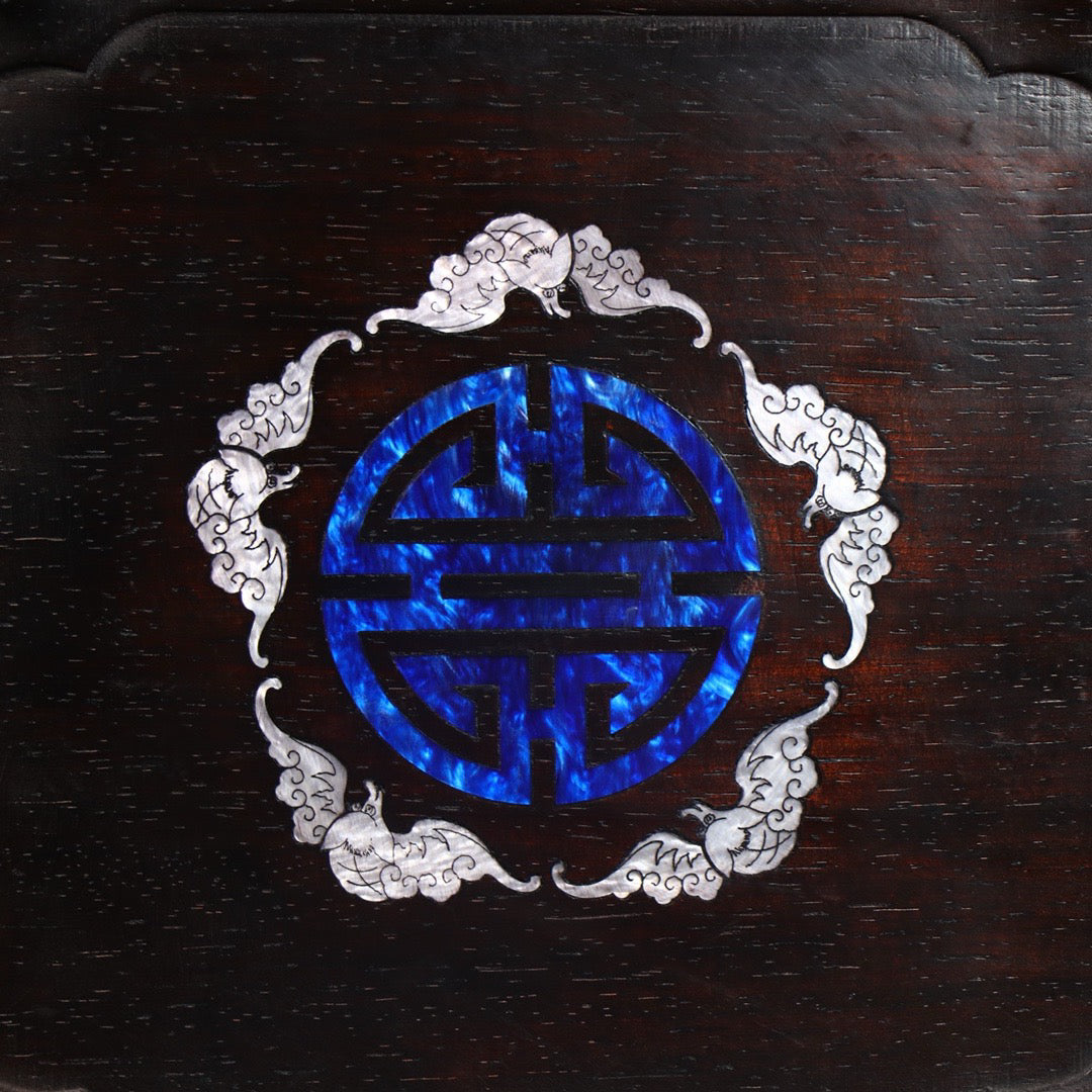 Chinese antique sour branch wood Ruyi plate