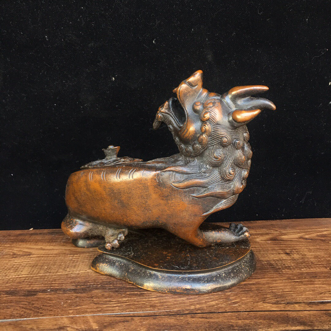 Chinese Antique Pure Copper Beast
