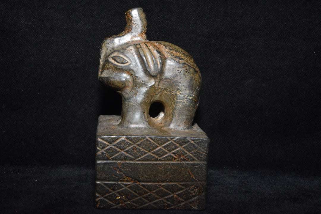 Chinese Antique Meteorite Elephant