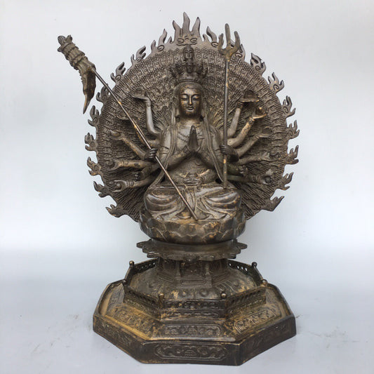 Chinese antique pure copper Buddha statue
