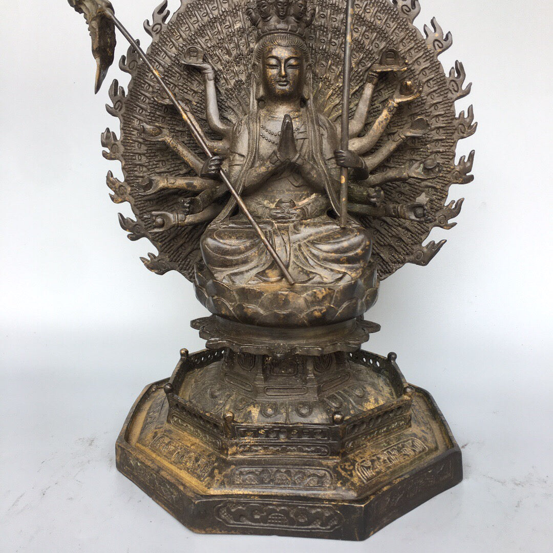 Chinese antique pure copper Buddha statue