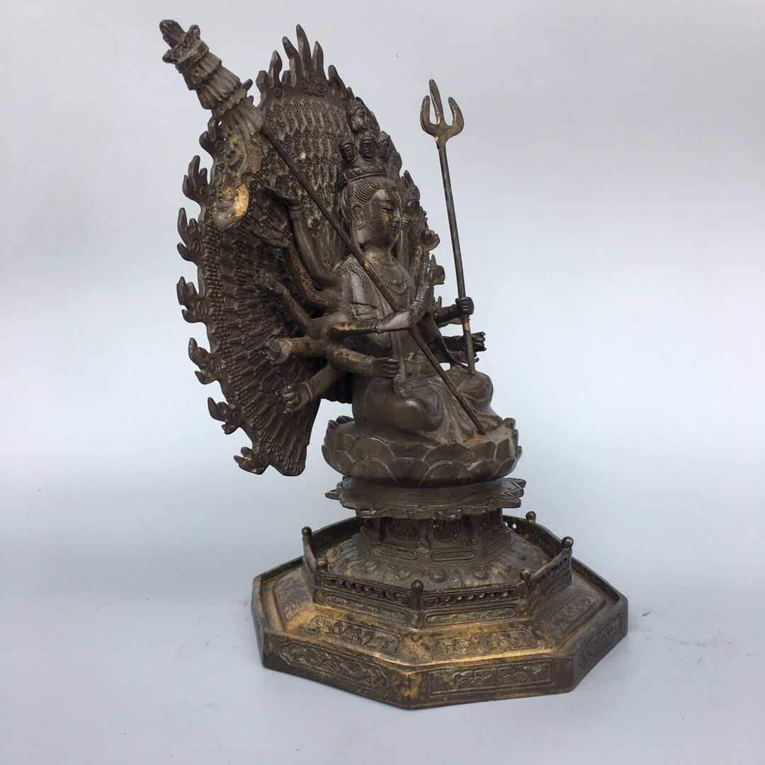 Chinese antique pure copper Buddha statue