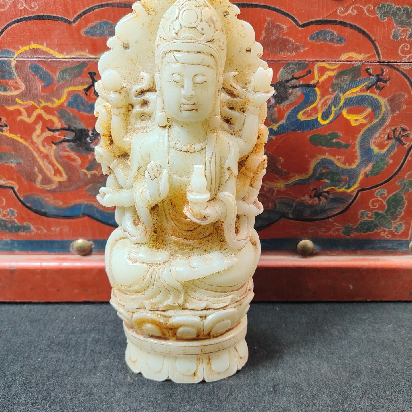 Chinese antique white jade ornaments