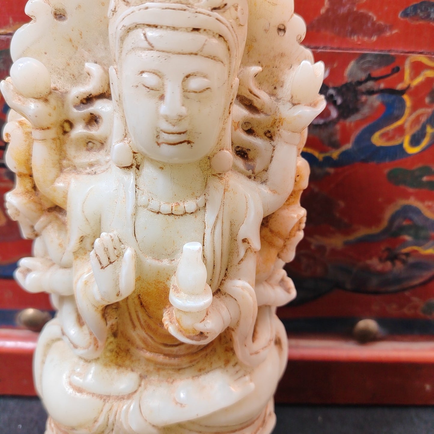 Chinese antique white jade ornaments