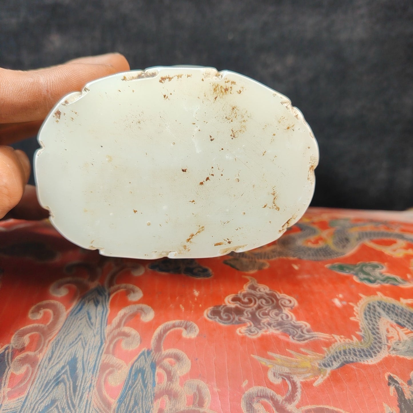 Chinese antique white jade ornaments