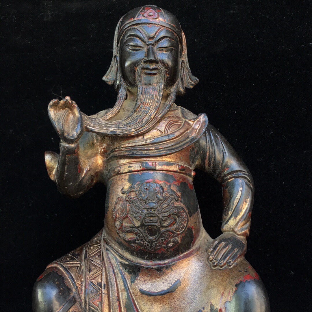 Chinese antique pure copper Buddha statue