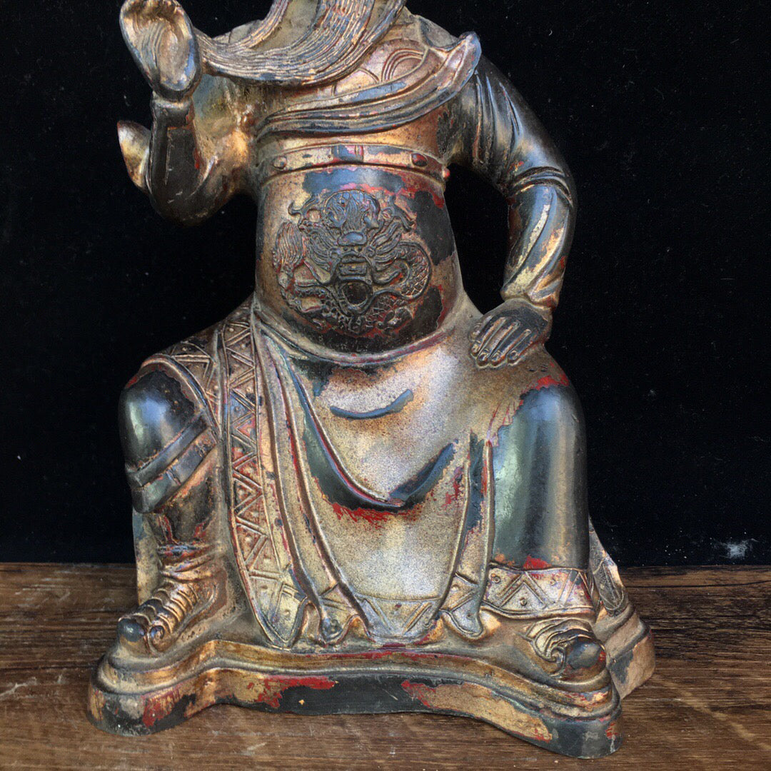 Chinese antique pure copper Buddha statue