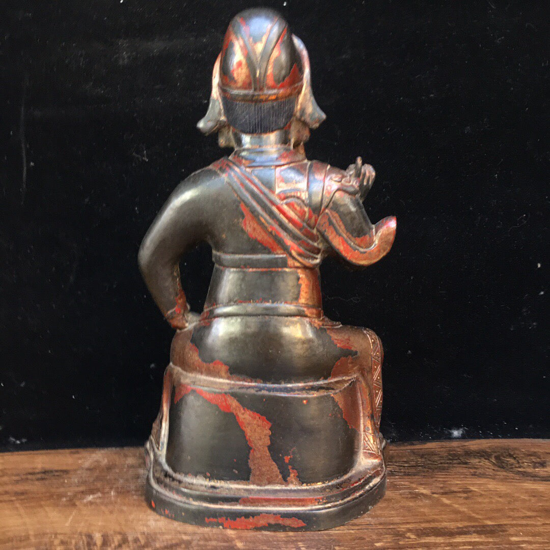 Chinese antique pure copper Buddha statue