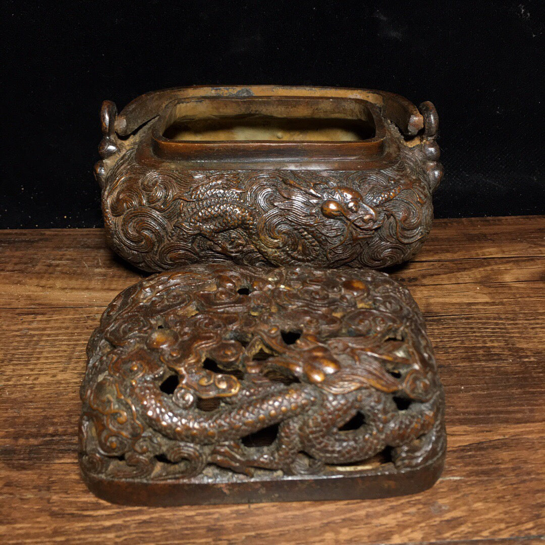 Chinese antique pure copper stove
