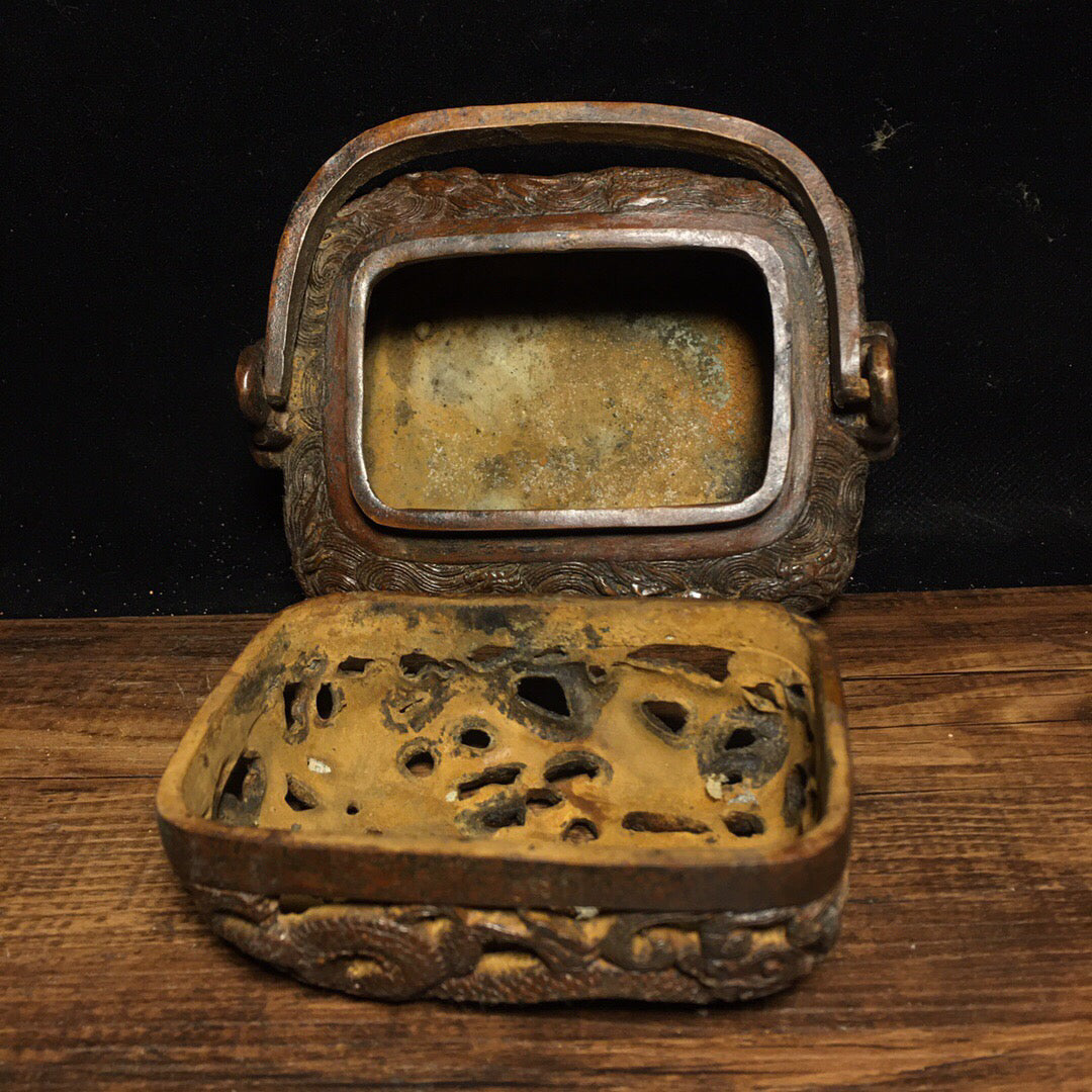 Chinese antique pure copper stove