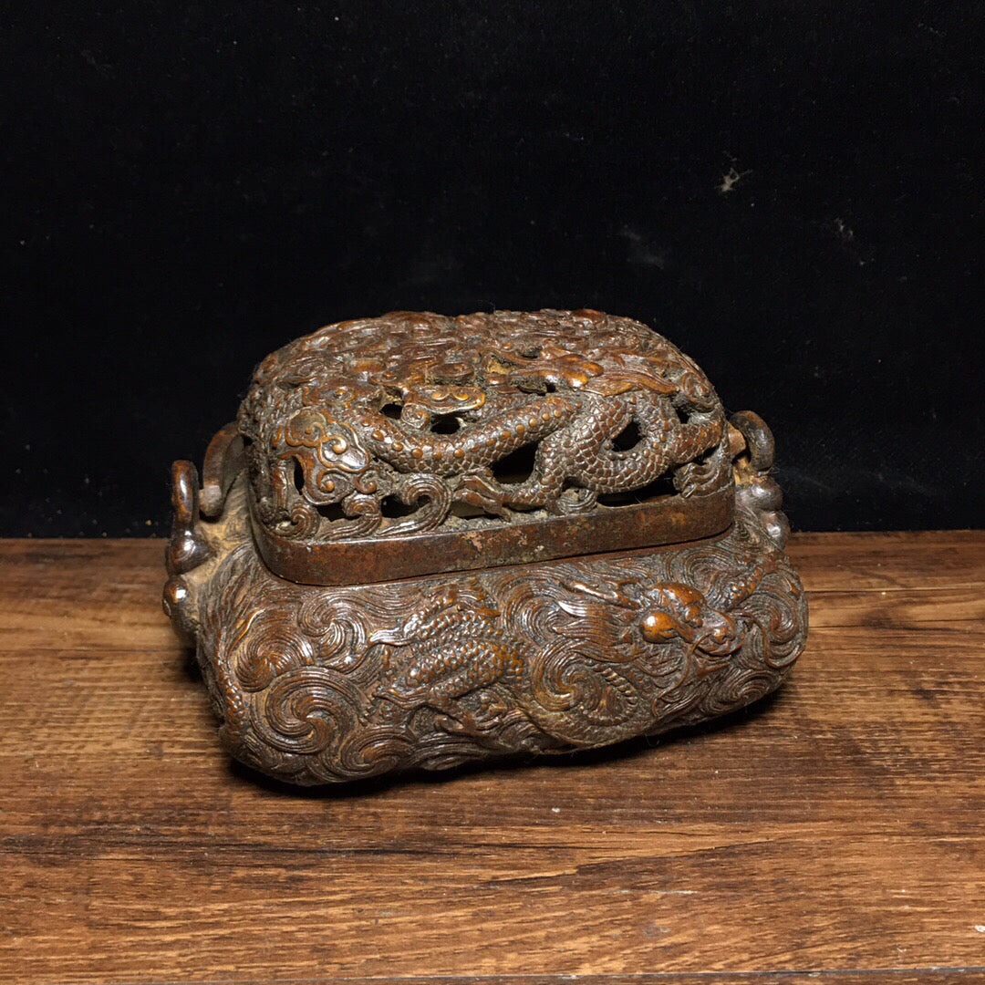 Chinese antique pure copper stove