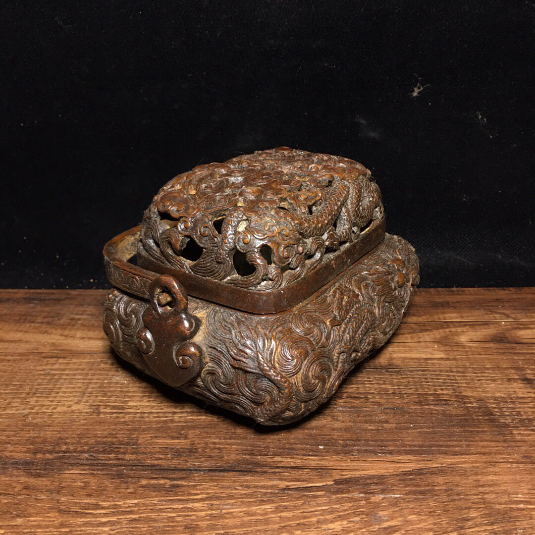 Chinese antique pure copper stove